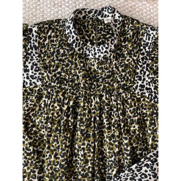 Ulla Johnson Amira Army Leopard Print Dress - Picture 5 of 10